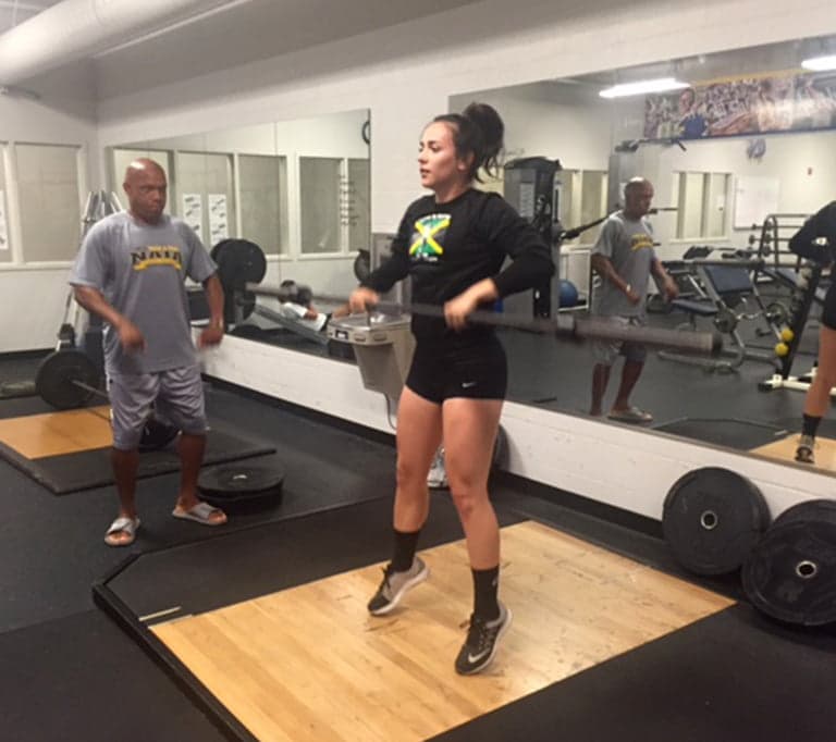 Power clean and jump training